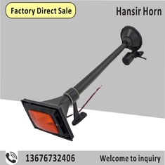 Square Truck Air horn with light black color with the length of 640MM for truck(with Light) (HS-1005B) supplier